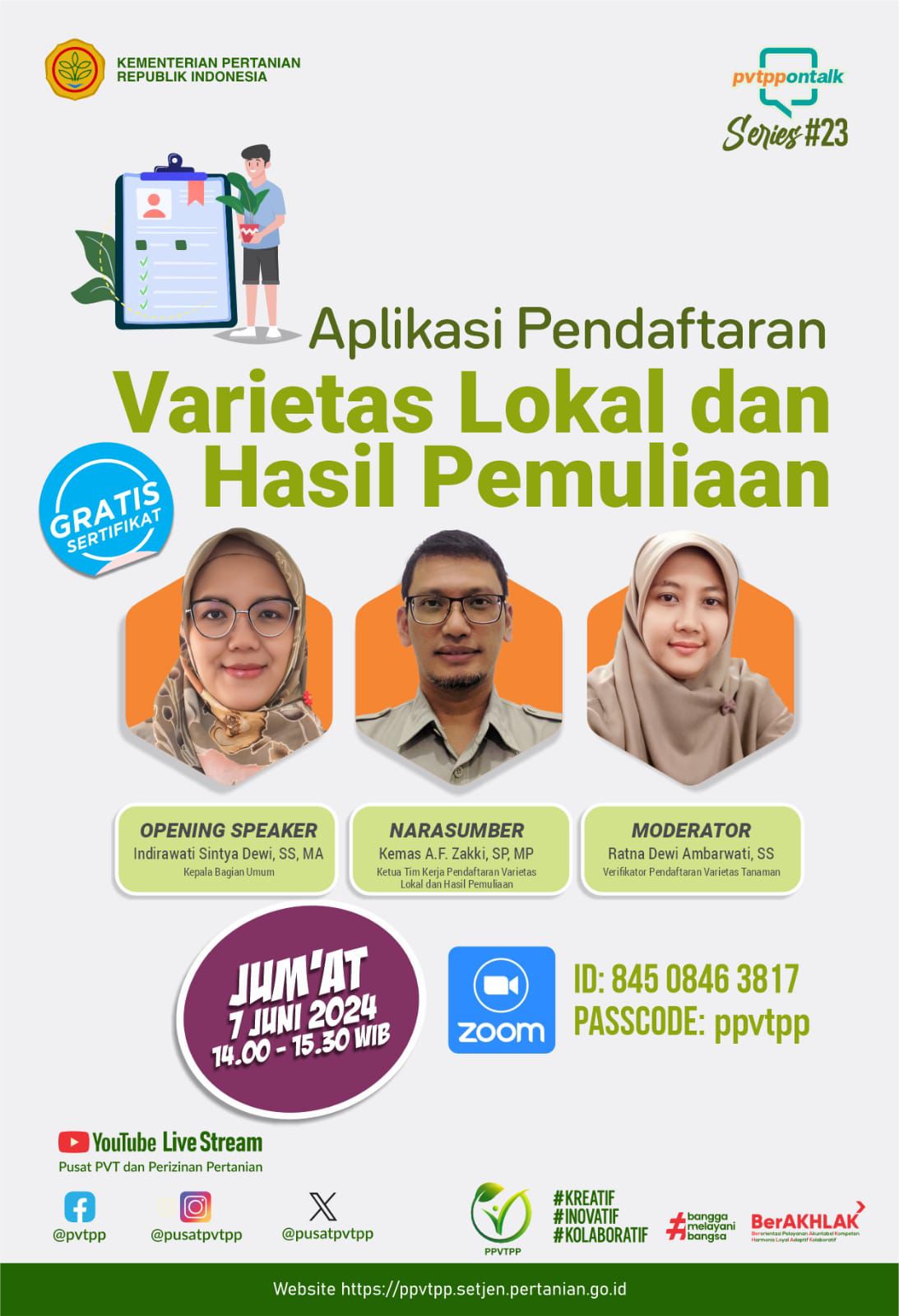 Ppvtpp Pvtpp On Talk Series Aplikasi Pendaftaran Varietas