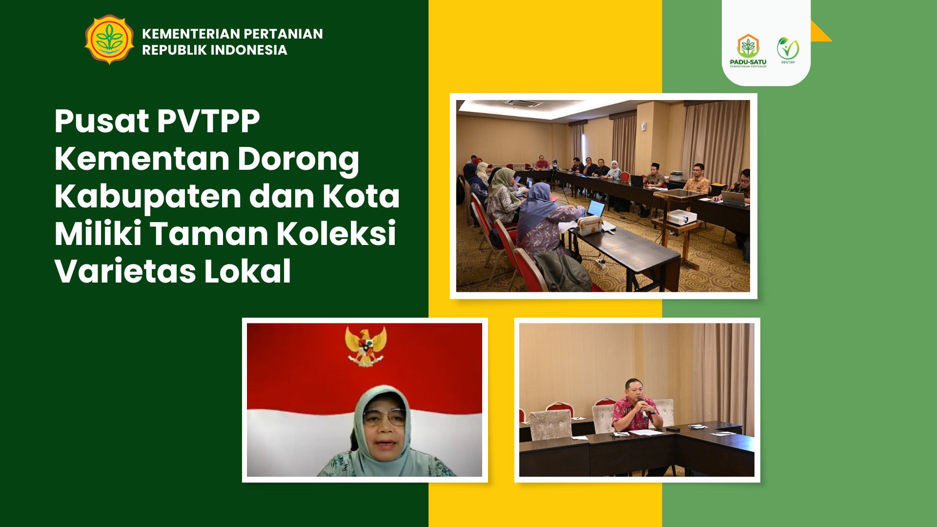 PPVTPP - Pusat PVTPP Kementan Dorong Kabupaten Dan Kota Miliki Taman ...